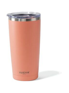 Stainless Steel Tumbler (9.9oz/590ml)- Coral | Vacuum Insulated with Lid